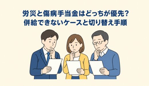 労災と傷病手当金はどっちが優先？併給できないケースと切り替え手順